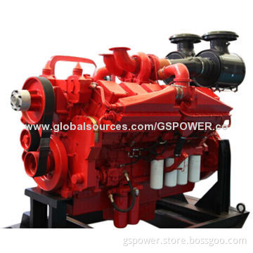 24V electric motor starters, in-line, 6 cylinders, turbocharged marine engine, for generator